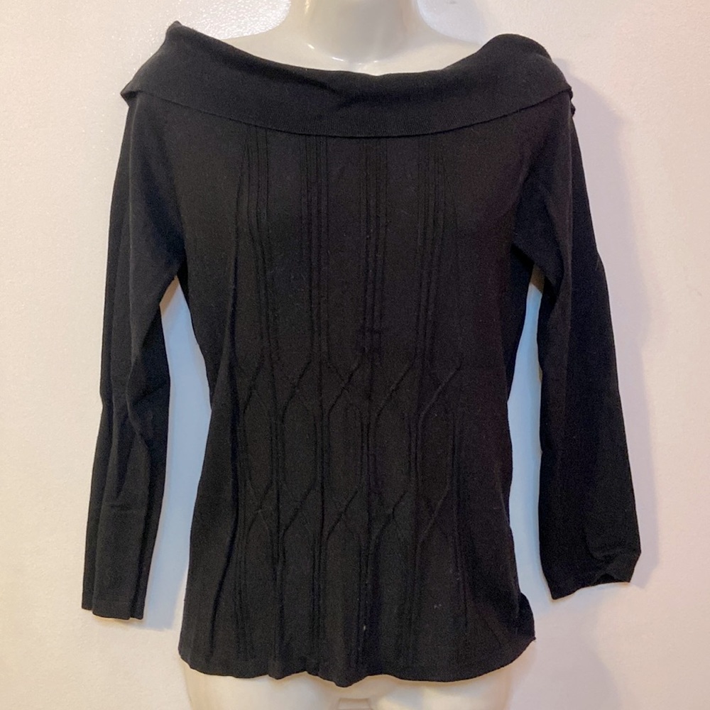 Black Silk Blend Sweater